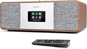 LEMEGA MSY3 Internet Radios for Home with WiFi,FM Radio Tuner,Spotify Connect,Bluetooth Speaker,Stereo Sound,Alarms Clock,40 Pre-Sets,Full Remote and App Control,Wooden Box-Walnut Finish