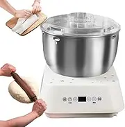 Home Mixer, 5L Large Capacity Automatic kneading Machine with Thermostatic Fermentation, Intelligent Timer, Electric Dough Maker, Saving Stand Mixer, Stainless Steel Dough Flour Mixer for Home Baking