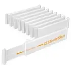 Expandable Drawer Dividers, Large Kitchen Utensils 8*Long Dividers White