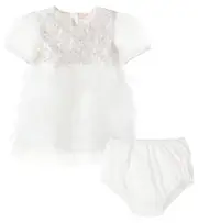 [Tutu Du Monde] Tutu Du Monde Baby Meadow Muse dress and bloomers set M 6-12 white