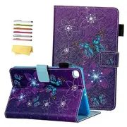 Case for Samsung Galaxy Tab A 8.4 Inch 2020 Model 01 Purple Flower Butterfly