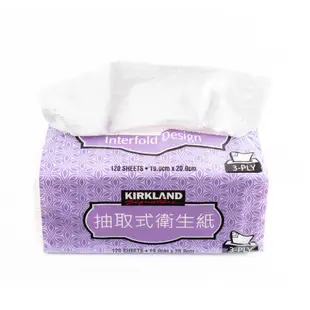 Kirkland Signature科克蘭三層抽取衛生紙/ 120張X24入