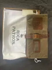 Moore & Giles Rangertan Tool Roll, Bag, Bartender, Chef, Roca Patron Retail $220