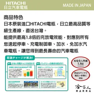 【 HITACHI 】60B24L 日本原裝 專用汽車電池 46B24L 55B24L 免運 EFB 免加水電瓶 哈家人