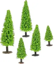 15pcs Small Tree Landscape Model Trees Miniature Outdoor Fake Tree Party Little Decorations Wedding Tree Artificial Christmas Garden Models Pine Artificial Tree Model Plastic