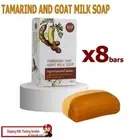 8x Tamarind Herble Soap Mixed With Goat Milk AHA Bright Smooth Clean Skin