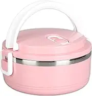 Thermal Insulated Lunch Box, Arch Handle Tight Comfortable Thermal Lunch Box Stackable for Home(Single Layer, 304 Thick Section (Nordic Powder))