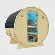 [Rejuvenex] Rejuvenex - OUTDOOR INFRARED 6 PERSON BARREL SAUNA