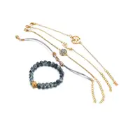 Veile Studios 5Pcs Map Tortoise Bead Chain Loving Eight Character Bracelet Suite Charms & Charm Bracelets