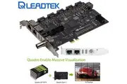 LEADTEK nVidia Quadro SYNC II Card to connects up to 32 4K Synchronized Displays for GP100 P4000 P5000 P6000 Project Overlay & Stereoscopic Display