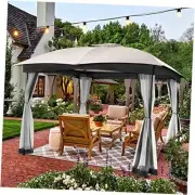 Gazebo for Patio, 10x12 Gazebo, Double Vent Canopy Gazebo, Outdoor Gazebo