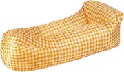 Inflatable Couch - Air Sofa Chair Blow up Couch Beach Lounger, Portable Inflatable Air Lounger Convenient for Camping Swimming Pool Boating Beach
