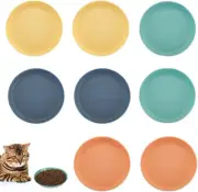 8 Pieces Shallow Cat Food Dish Wide Cat Wet Feeding Bowls, Whisker Fatigue Cat B