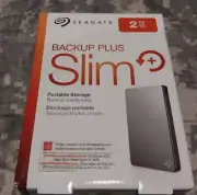 Seagate 2TB Backup plus Slim USB 3.0/2.0 external d