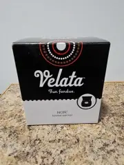Scentsy Velata Fun Fondue Black NOIR Electric Warmer Pot Forks Chocolate Cheese