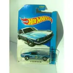 HOT WHEELS 2014 HW CITY MUSTANG 第 50 系列 98 67 定制福特野馬金屬片藍色 BY