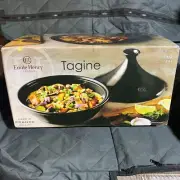 Emile Henry France Tagine, 2.6 Quart Ceramic Made In France. Black