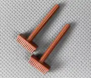 LEGO Minifigure Push Broom Reddish Brown Sweeper Series 23 Snowman (x2)