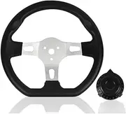 Off-Road Kart Go Kart Steering Wheel with Cap 270mm 10.6" 3 Spokes for 150cc-250cc Racing Fun Cart Mini Sport Trailma Accessories