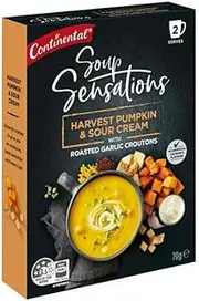 CONTINENTAL Sensations soup | Harvest Pumpkin and Sour Cream with Roasted Garlic Croutons, 70 g (Pack of 1)