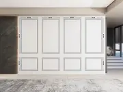 Ready-to-Assemble Wall Moulding Kit: Pre-Cut, Panels Living Room Decor