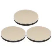 3pcs Wool Polishing Pads 5 inch Felt Sponge Pad Medium Polishing Pad