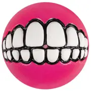 Rogz Grinz Ball Interactive Dog Toy Pink - 3 Sizes