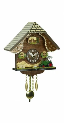 Kuckulino Black Forest Clock Black Forest House with quartz mov.. TU 2062 PQ NEW