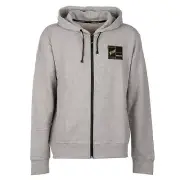 ROBERTO CAVALLI Sport Hoodie Hoody Jacke mit Adler und Logo Grau 09576