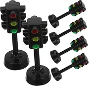 CLISPEED 6pcs Traffic Light Early Learning Traffic Lamp Safe Material Fun for Enhance Safety Awareness and Concept Learning