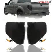 For 2009-2014 Ford F150 Pickup Truck LED Tail Lights Rear Black Brake Lamps 2pcs (for: Ford)