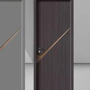 【門】碳纖木門靜音門實木復合室內門臥室門房間門生態免漆門套門框一整套
