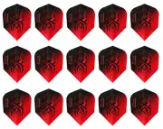 5 New Sets Harrows Atrax No. 6 Standard Dart Flights – Ships W/ Tracking - Red