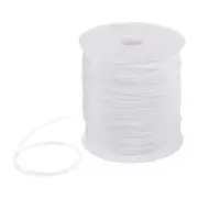 1mm Nylon Satin Cord 305 Yards Bracelet String Beading Thread, White