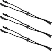 Elastic Mask Extend Straps Buckles 3 Pack Mask Retainer Straps for Black