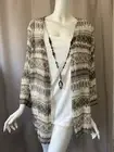 New Alfred Dunner Women Mocha 3/4 Sleeve Top 1X