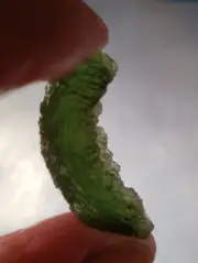 Moldavite grade A 3.58 grams Czech Republic with certificate of authenticity