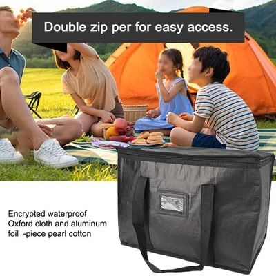 Large Food Delivery Insulated Bags Pizza Takeaway Thermal Warm Cold Bag Ruck