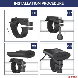 摩托車手機充電器雙 USB A/C 快速充電 3.0 摩托車 USB 充電器智能停電防水摩托車配件,適用於手機、平板電腦