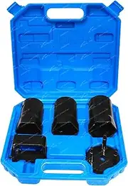 5pce 4x4 Hub Nut Socket Tool Set for Toyota Landcruiser Hilux for Nissan Patrol Navara for Suzuki Sierra for Rover 4wd 1/2" Drive 50mm 52mm 54mm 2 + 3 Pin Tools Various Common Australian 4x4 Hub Nuts