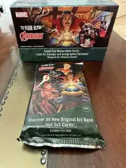 22 Fleer Ultra Avengers Sealed Hobby Pack Sketch Autograph Medallion Box Case