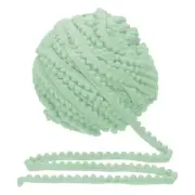 25 Yards Pom Pom Trim Ribbon, 0.5" Wide Blue Green Ball Fringe Trim