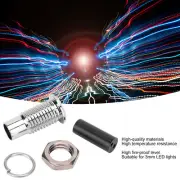 20Pcs LED Holder Bezel Mount Brass LightEmitting Diode Flat Metal Base Indus CST