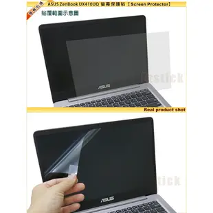 【Ezstick】ASUS UX410 UX410u UX410uq 靜電式 螢幕貼 (可選鏡面或霧面)