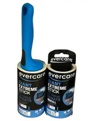 Evercare All Purpose Extreme Stick Giant Lint Roller & Refill, 60 Sheets Each