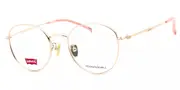 Levi's LV 7060/F/LEV 000 Men's Glasses Gold Size 50 - Private Health Rebate - Blue Light Block Available