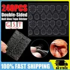 240PCS Clear Double-Sided Nail Glue Tape Sticker Adhesive Nail Tabs Press AU