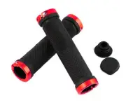 1 Pair Cycling Lock-on Handle Grips For Bicycle Road MTB BMX Bike Handlebar Red