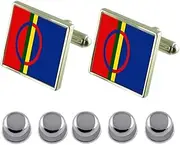 [Select Gifts] Shirt Dress Studs Sami Flag Cufflinks