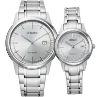 在飛比找momo購物網優惠-【CITIZEN 星辰】經典簡約光動能對錶 禮物 手錶 男錶